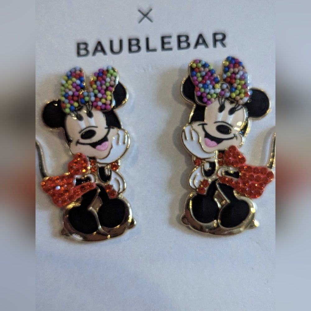Disney x Baublebar Minnie mouse earrings